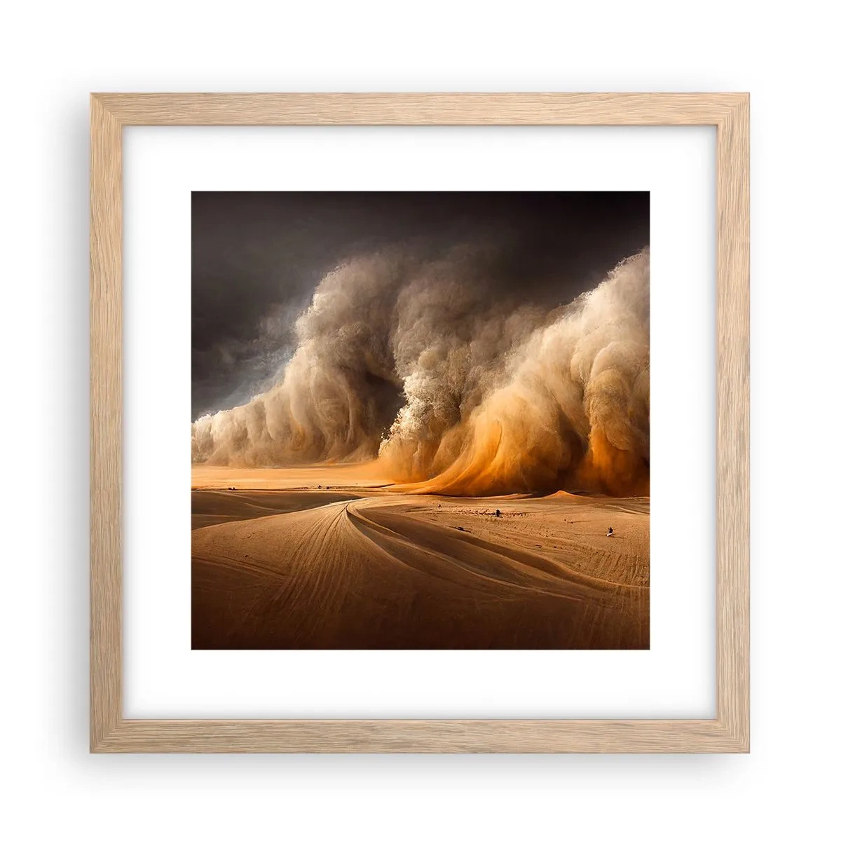 Poster in cornice rovere chiaro - L'ira del deserto - 30x30 cm