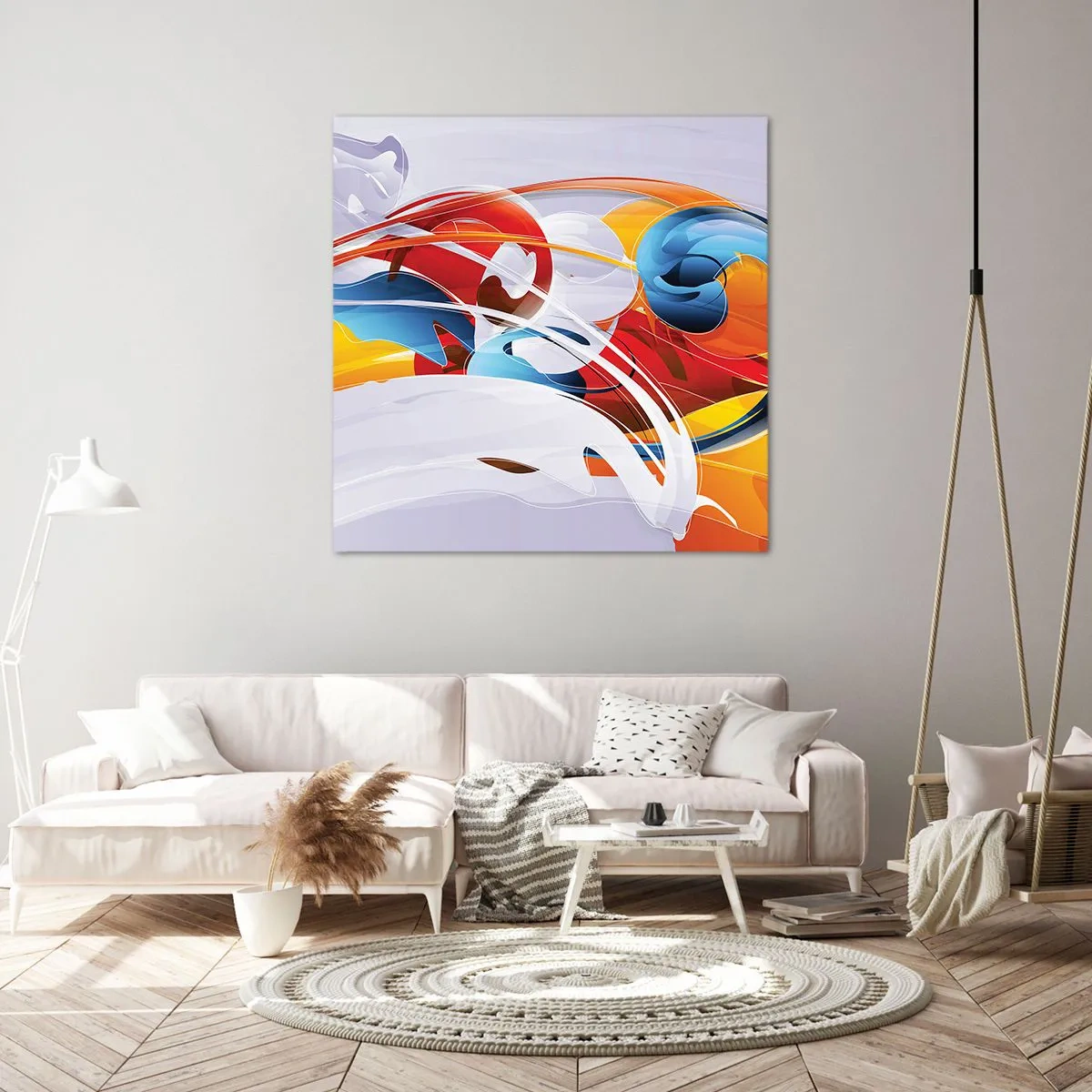 Quadro su tela - Stampe su Tela - La danza degli elementi - 60x60 cm