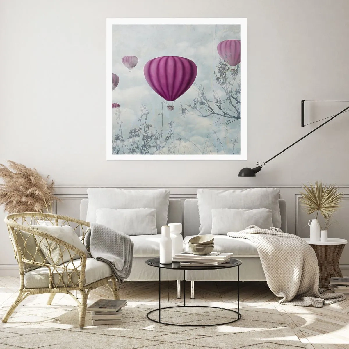 Poster - Come navi nel cielo - 60x60 cm