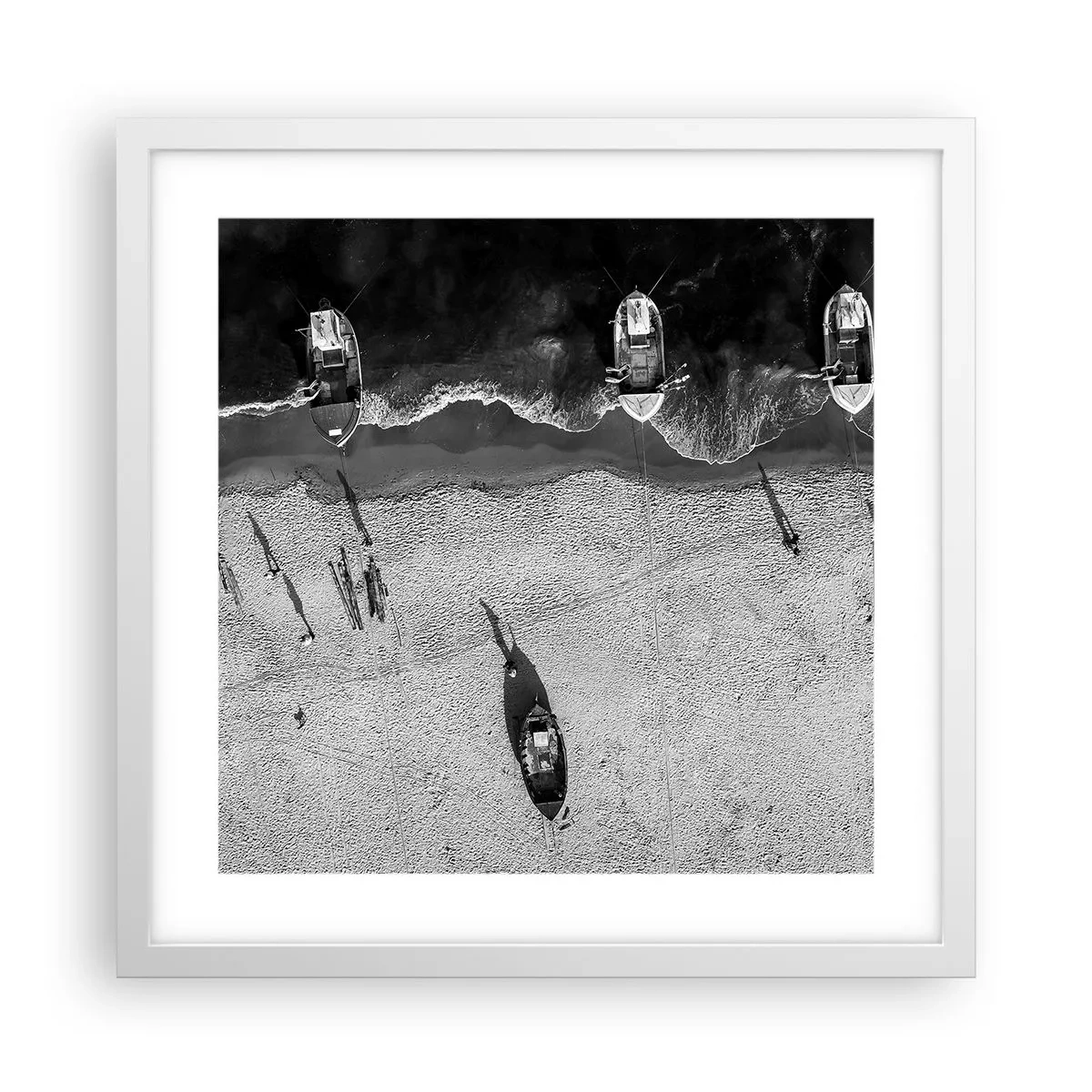 Poster in cornice bianca - Ancora sulla riva... - 40x40 cm