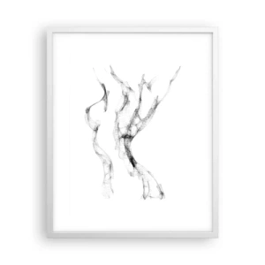 Poster in cornice bianca - Bella e forte - 40x50 cm