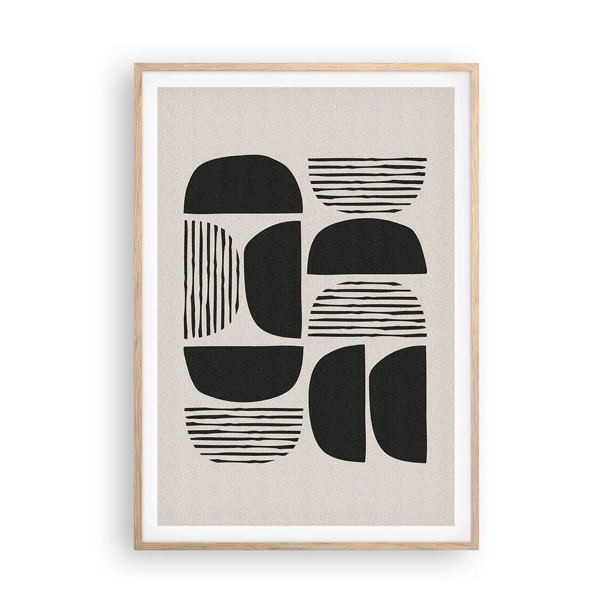 Poster in cornice rovere chiaro - Sistemi di metà - 70x100 cm