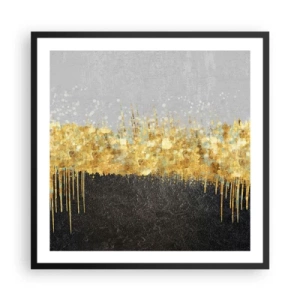 Poster in cornice nera - Nel profondo e verso l'alto - 60x60 cm