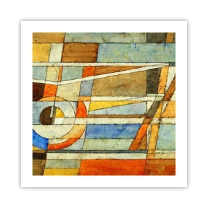 Poster - Cubismo in cantiere - 50x50 cm