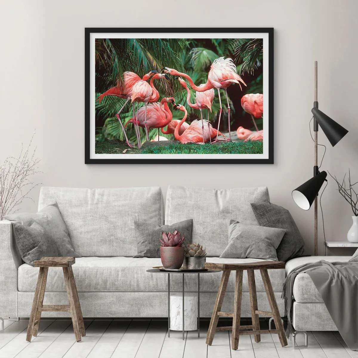 Poster in cornice nera - Pettegolezzi pomeridiani - 40x30 cm