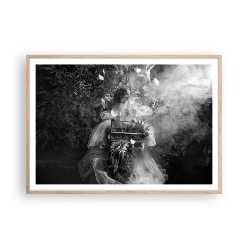 Poster in cornice rovere chiaro - Madre natura stessa - 100x70 cm