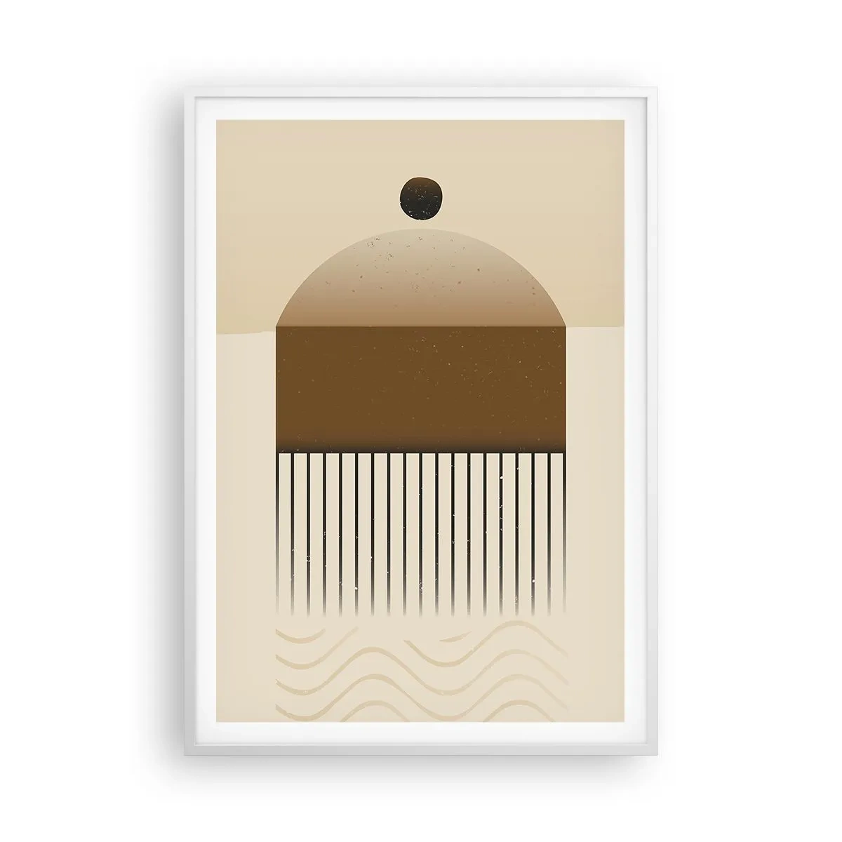 Poster in cornice bianca - Diversi stati - 70x100 cm