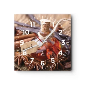 Orologio da parete - Orologio in Vetro - Verso l'unità del corpo e dell'anima - 40x40 cm