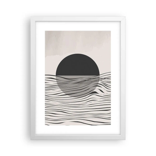 Poster in cornice bianca - Composizione a metà - 30x40 cm