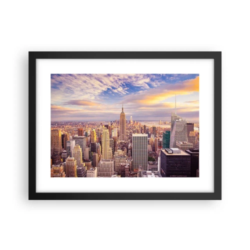 Poster in cornice nera - Toccando le nuvole - 40x30 cm