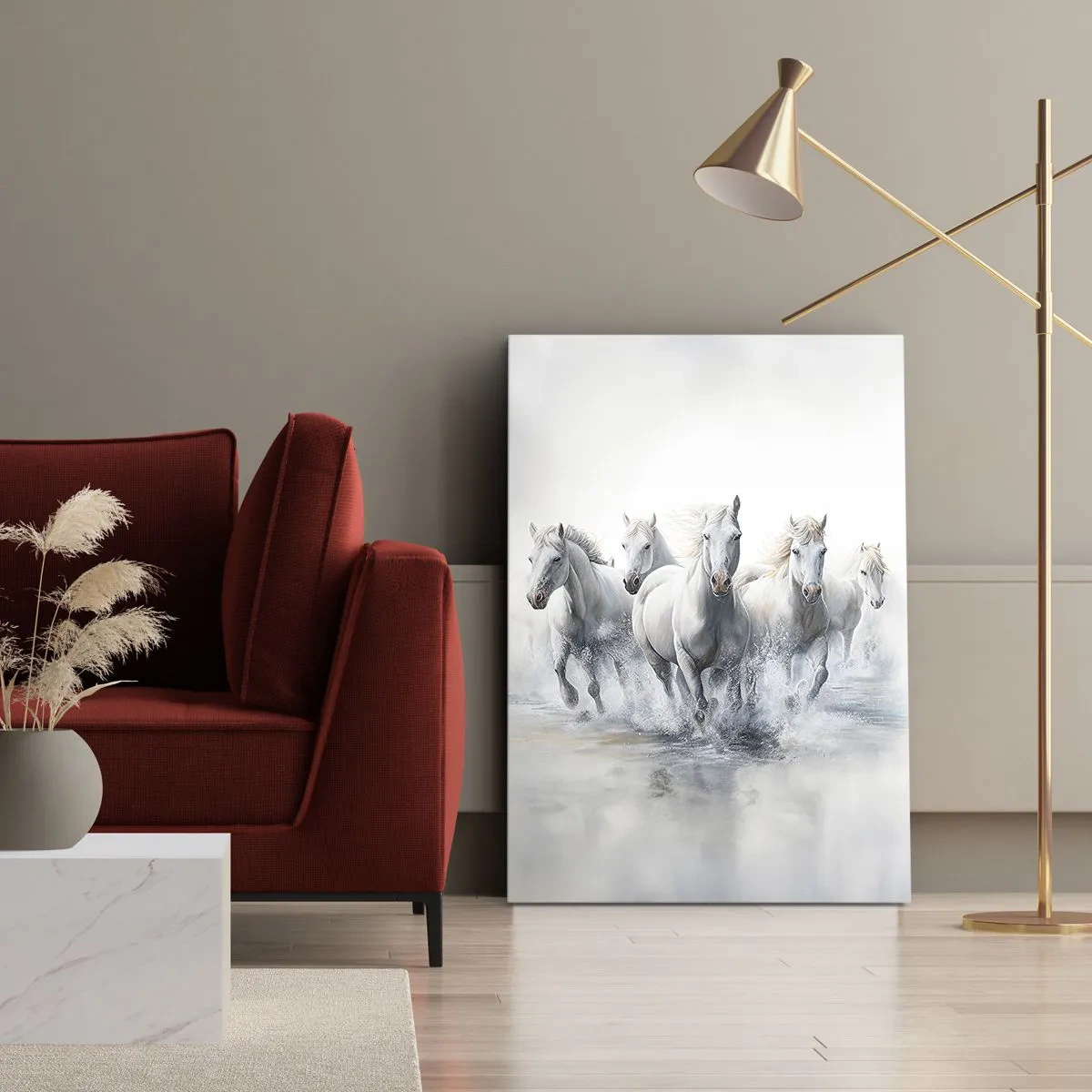 Quadro su tela - Stampe su Tela - Magia bianca - 45x80 cm