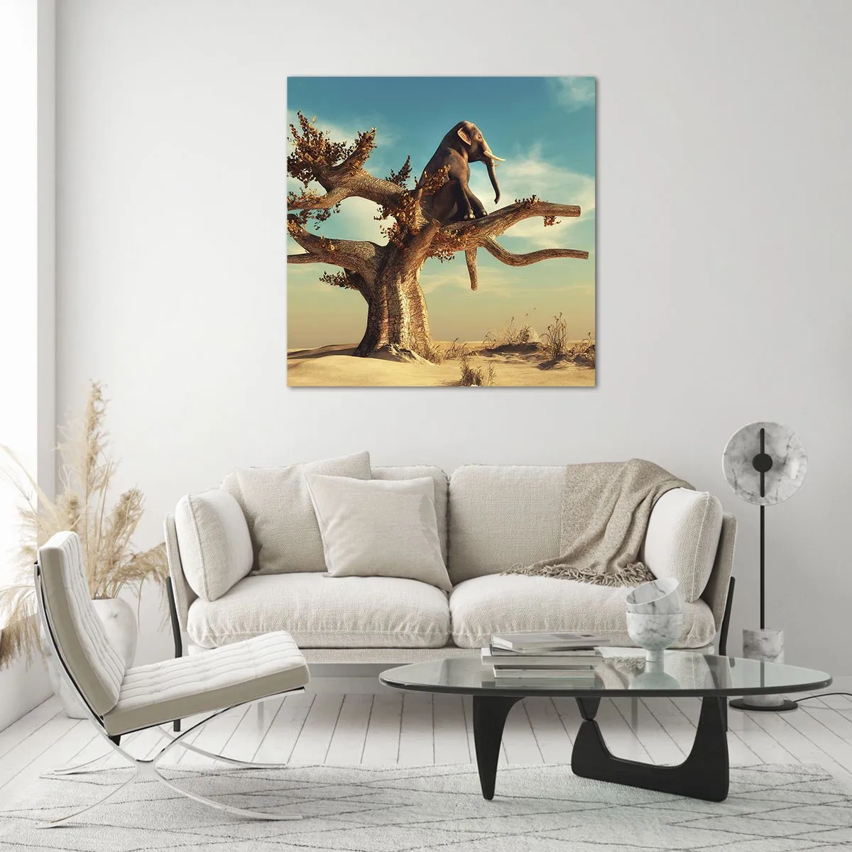 Quadro su vetro - Nuovo punto di vista - 40x40 cm