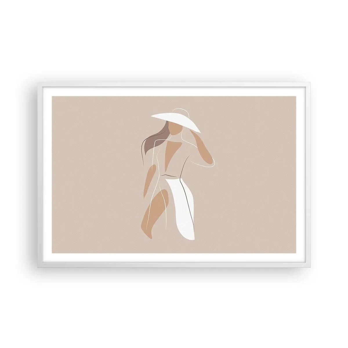 Poster in cornice bianca - La moda è un gioco - 91x61 cm