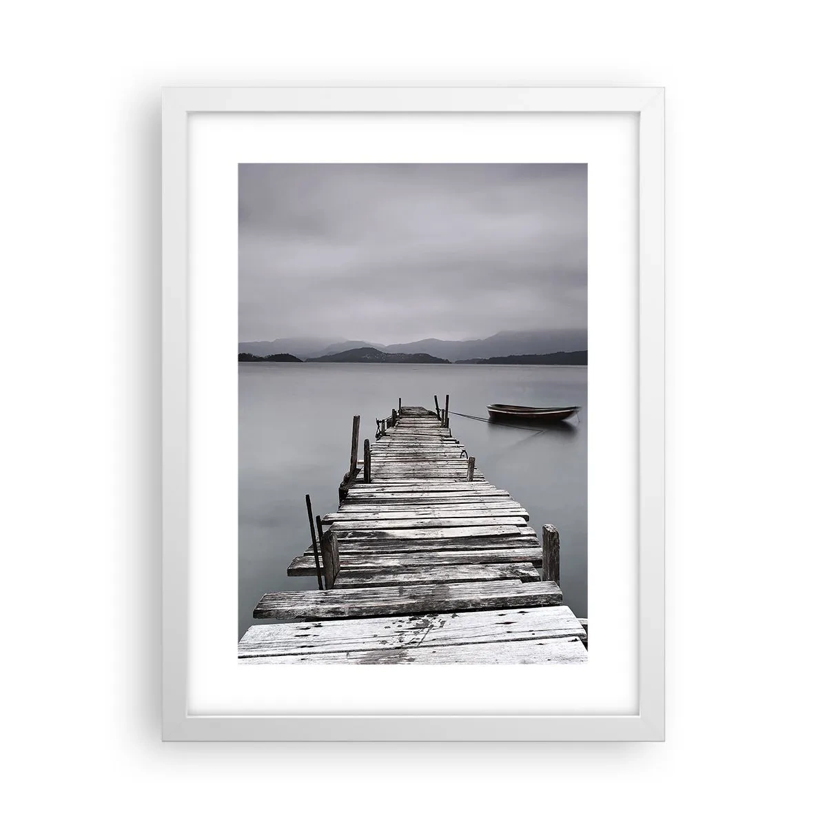 Poster in cornice bianca - Domani puoi partire - 30x40 cm