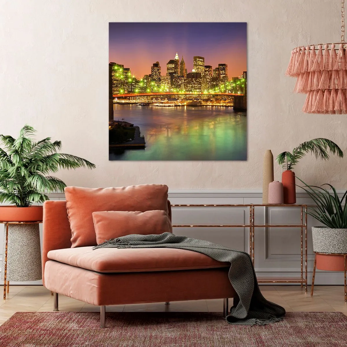 Quadro su tela - Stampe su Tela - Qui la luce non si spegne mai - 30x30 cm