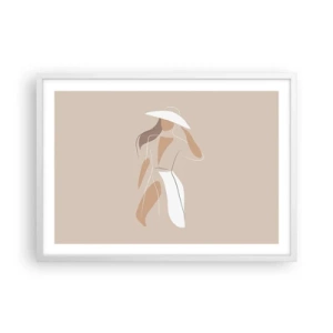 Poster in cornice bianca - La moda è un gioco - 70x50 cm