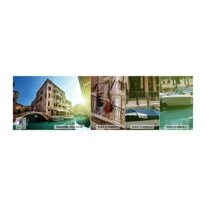 Campione di Fotomurale Premium Sand - Venezia, Amore Mio - Città, Venezia, Gondole - 100x30 cm