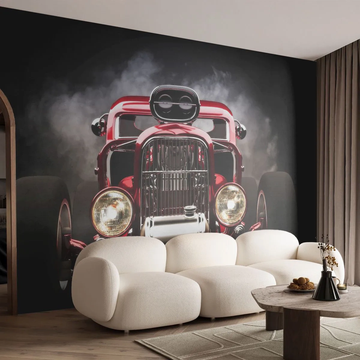 Fotomurali Premium Sand - Fast and furiously beautiful - Settore automobilistico, Auto, Sport - 200x140 cm
