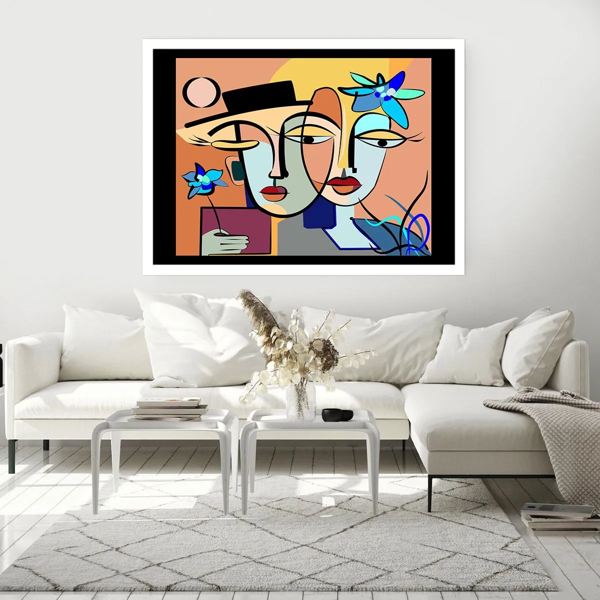 Poster - Appuntamento in stile Picasso - 91x61 cm