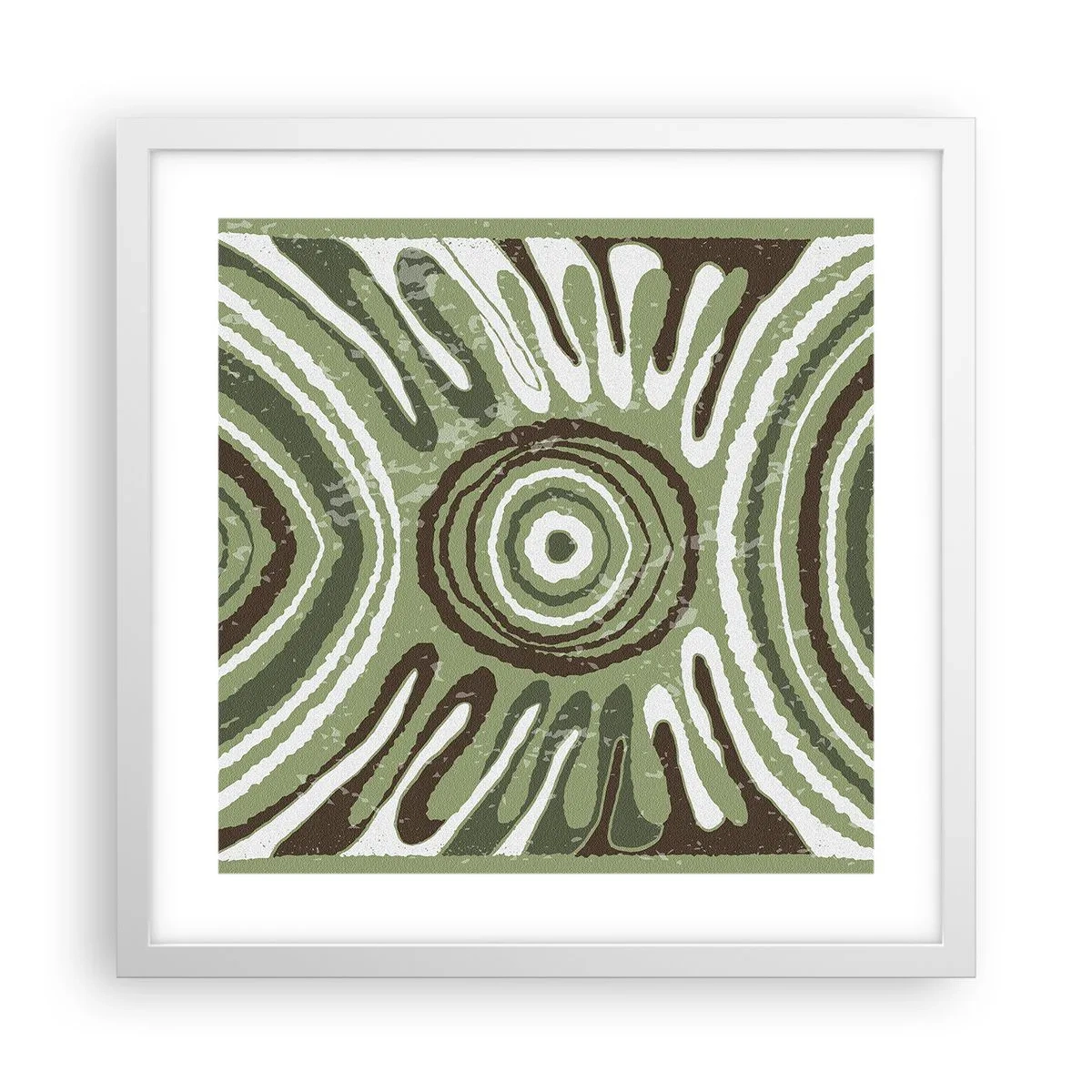 Poster in cornice bianca - Esplosione di emozioni - 40x40 cm