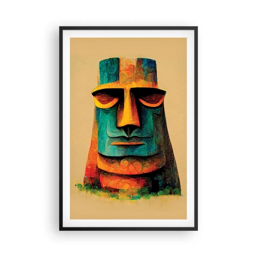 Poster in cornice nera - Statuario, ma simpatico - 61x91 cm