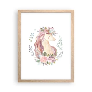 Poster in cornice rovere chiaro - Invito nel mondo delle favole - 30x40 cm