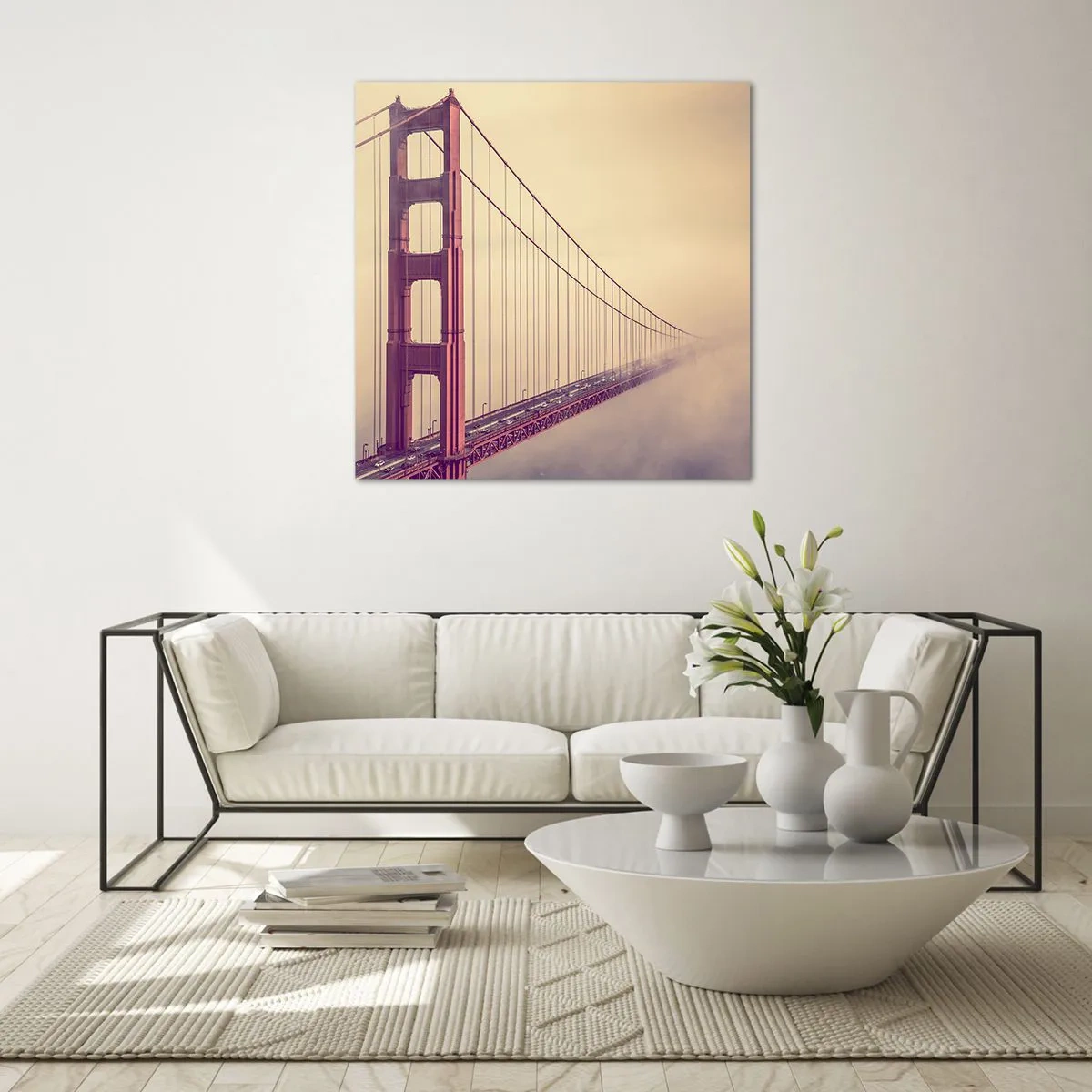 Quadro su vetro - Tra il cielo e la terra - 70x70 cm