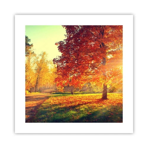 Poster - Rosso è bello - 40x40 cm