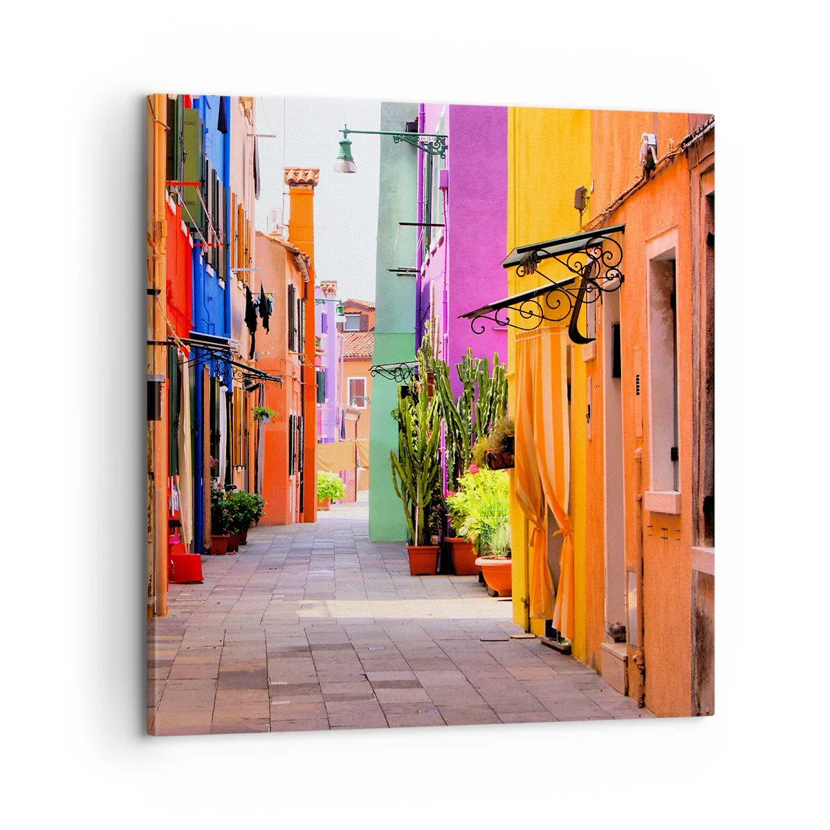Quadro su tela - Stampe su Tela - Angolo multicolore - 60x60 cm