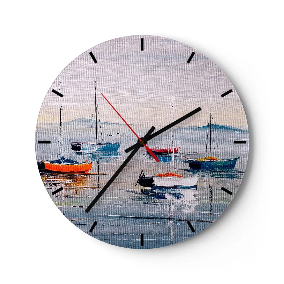 Orologio da parete - Orologio in Vetro - Meritato riposo - 40x40 cm