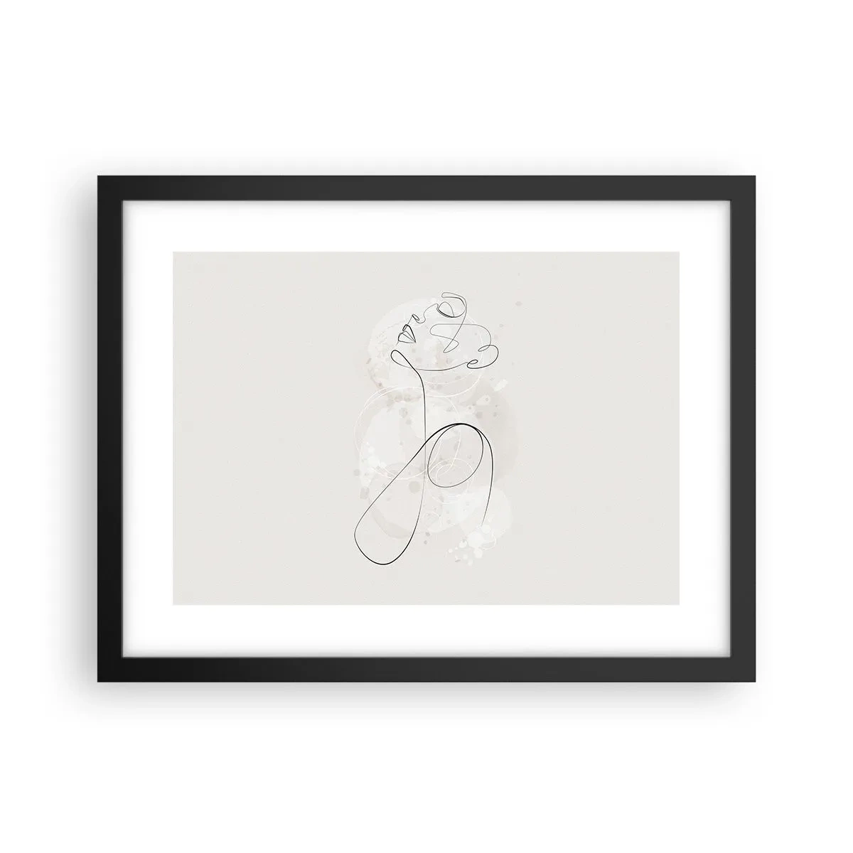 Poster in cornice nera - La spirale della bellezza - 40x30 cm