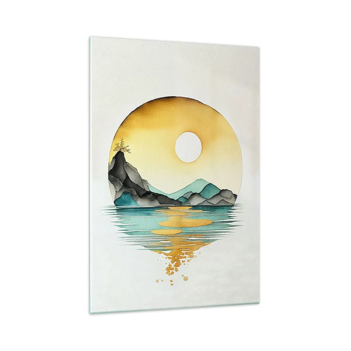 Quadro su vetro - Nel cerchio della bellezza - 70x100 cm