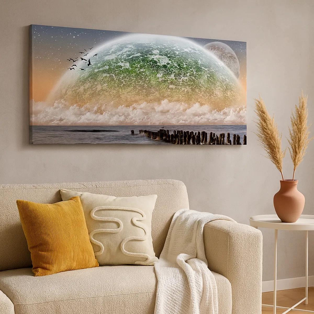 Quadro su tela - Stampe su Tela - E il mondo emerse dalle acque - 30x30 cm