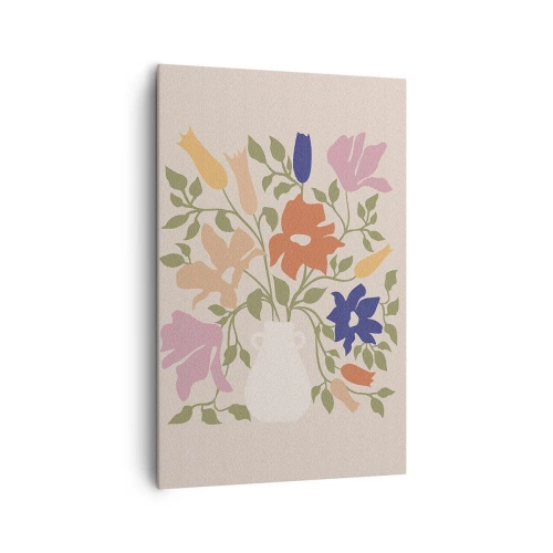 Quadro su tela - Stampe su Tela - Bouquet delicato - 80x120 cm