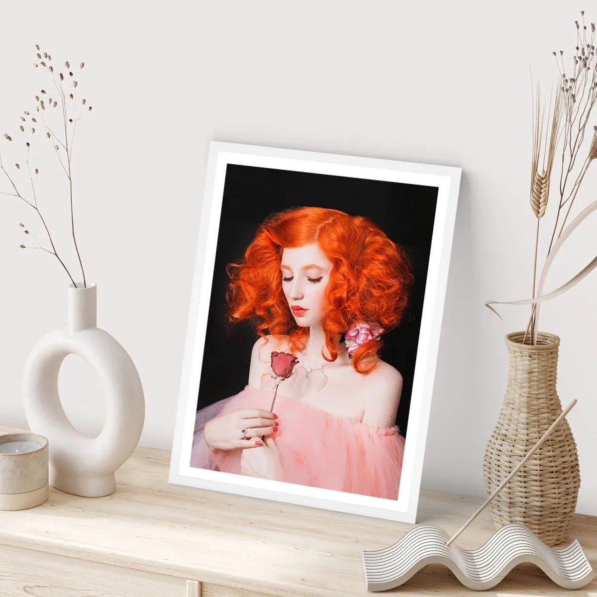 Poster in cornice bianca - In stile barocco - 61x91 cm
