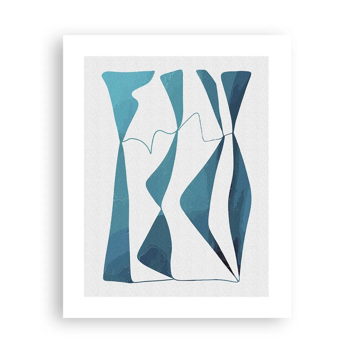 Poster - Astrazione: legame turchese - 40x50 cm