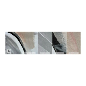 Campione di Fotomurale Premium Canvas - Composizione: arco di nero e grigio - Astrazione, Pezzo, Arte Moderna - 100x30 cm