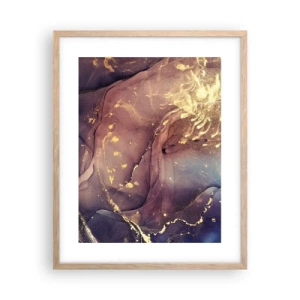 Poster in cornice rovere chiaro - Materia e spirito - 40x50 cm