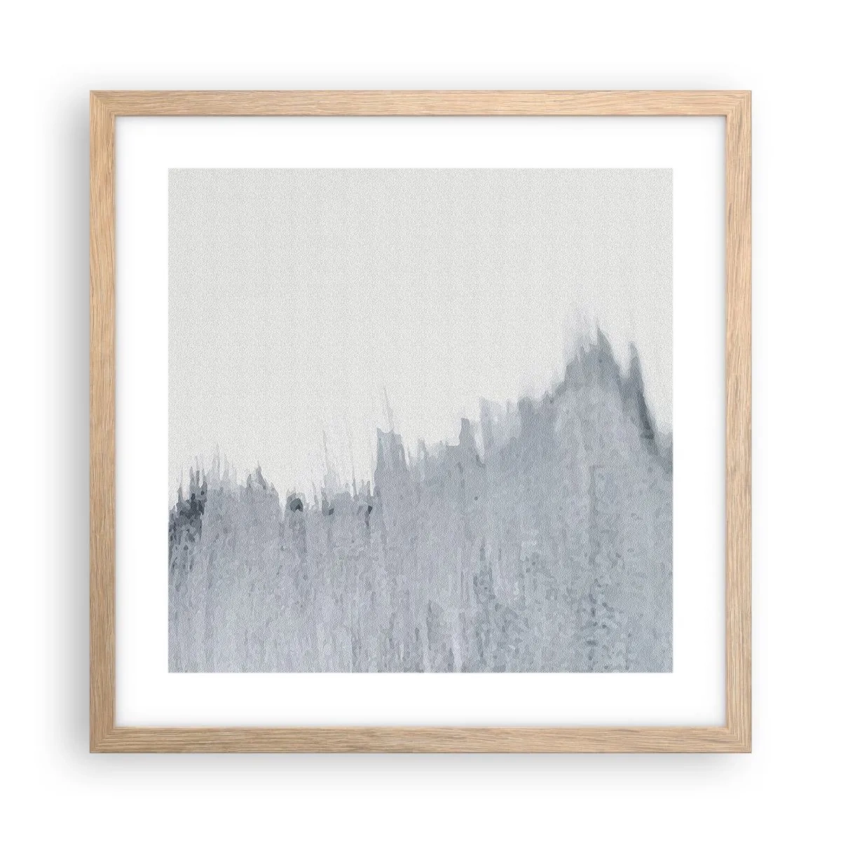 Poster in cornice rovere chiaro - Iscrizione misteriosa - 40x40 cm