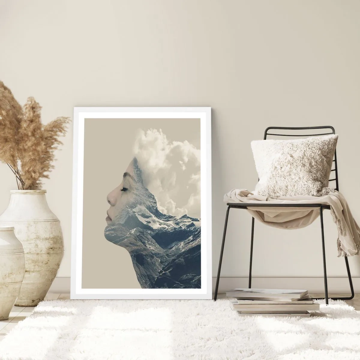 Poster in cornice bianca - La bellezza degli elementi - 70x100 cm