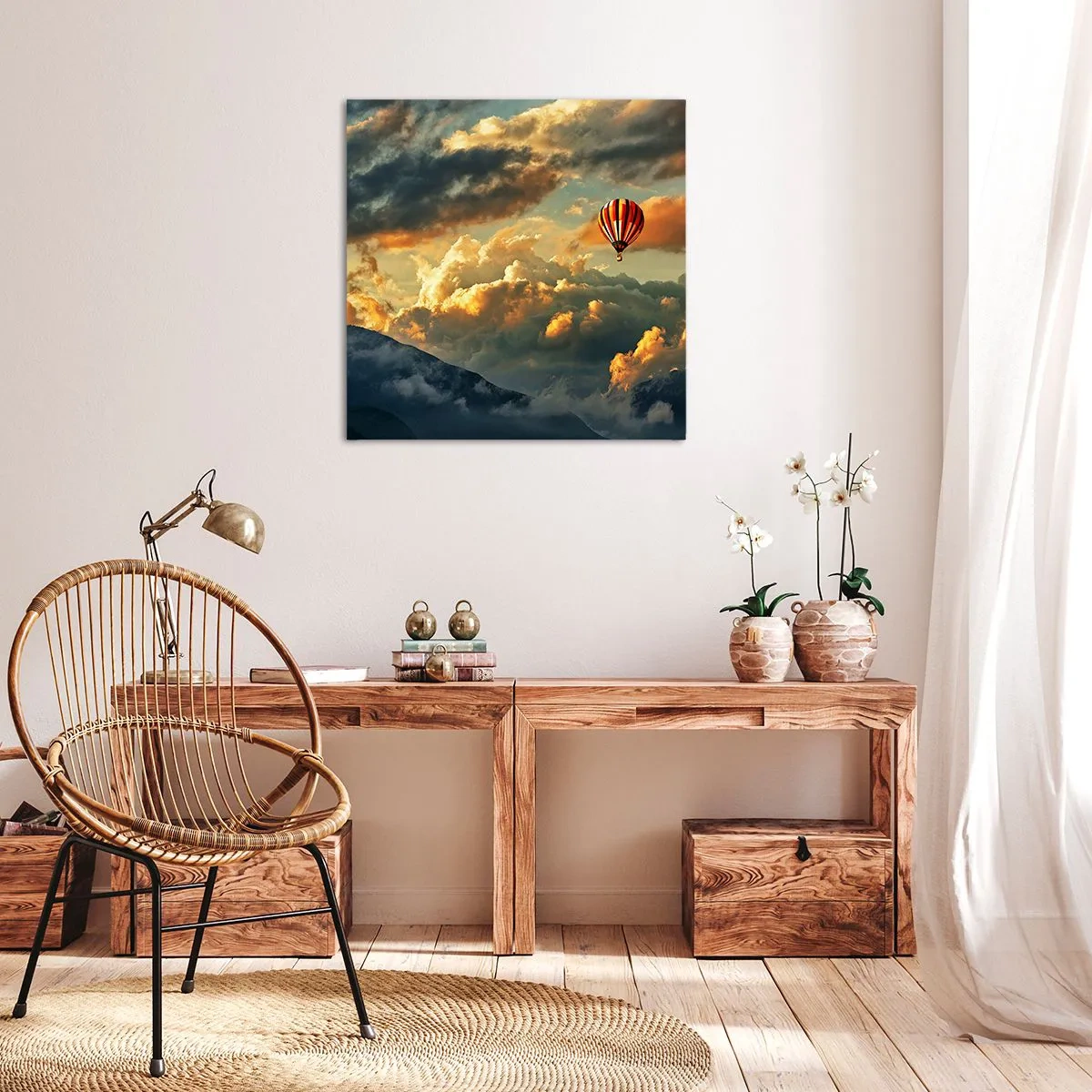 Quadro su tela - Stampe su Tela - Volo perché voglio - 30x30 cm