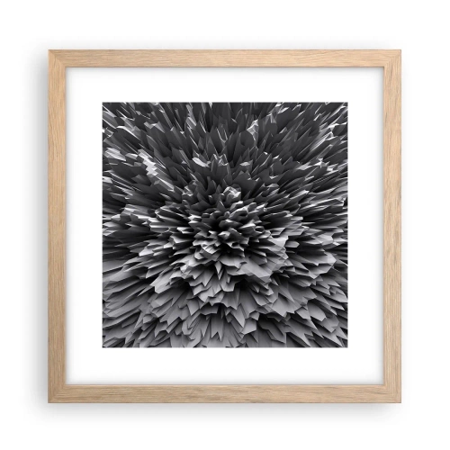 Poster in cornice rovere chiaro - Spigolosità massima - 30x30 cm