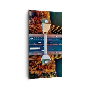 Quadro su tela - Stampe su Tela - Oltre il fiume, oltre il bosco - 65x120 cm