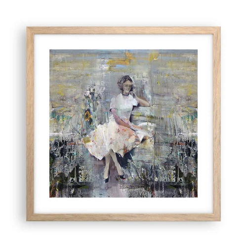 Poster in cornice rovere chiaro - Classica e moderna - 40x40 cm