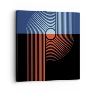 Quadro su tela - Stampe su Tela - Nell'abbraccio geometrico - 30x30 cm