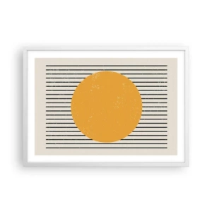 Poster in cornice bianca - La forza della semplicità - 70x50 cm