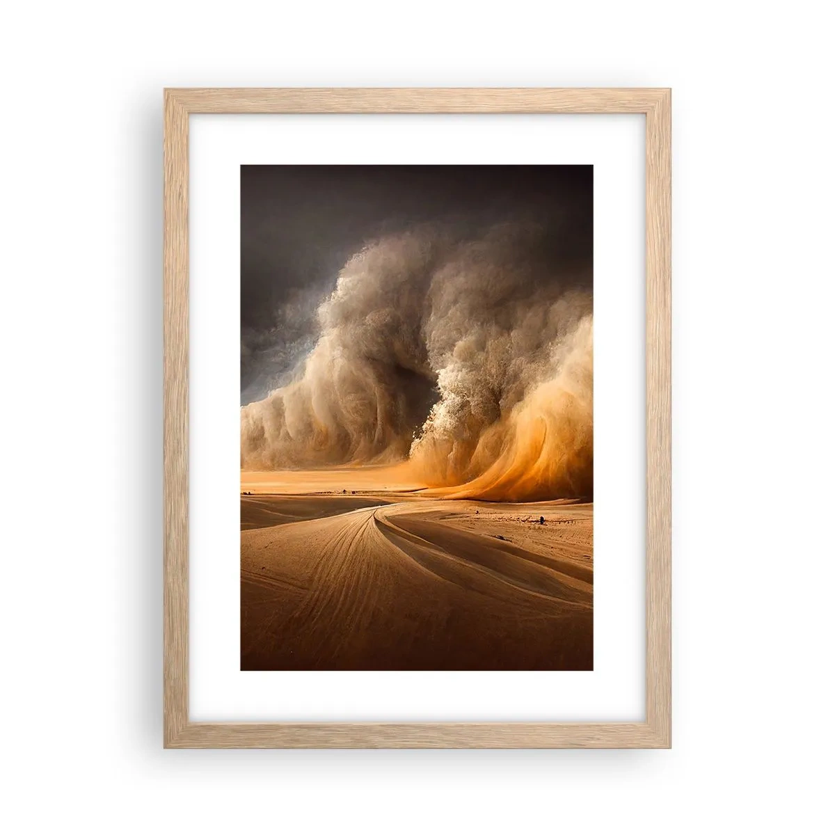 Poster in cornice rovere chiaro - L'ira del deserto - 30x40 cm