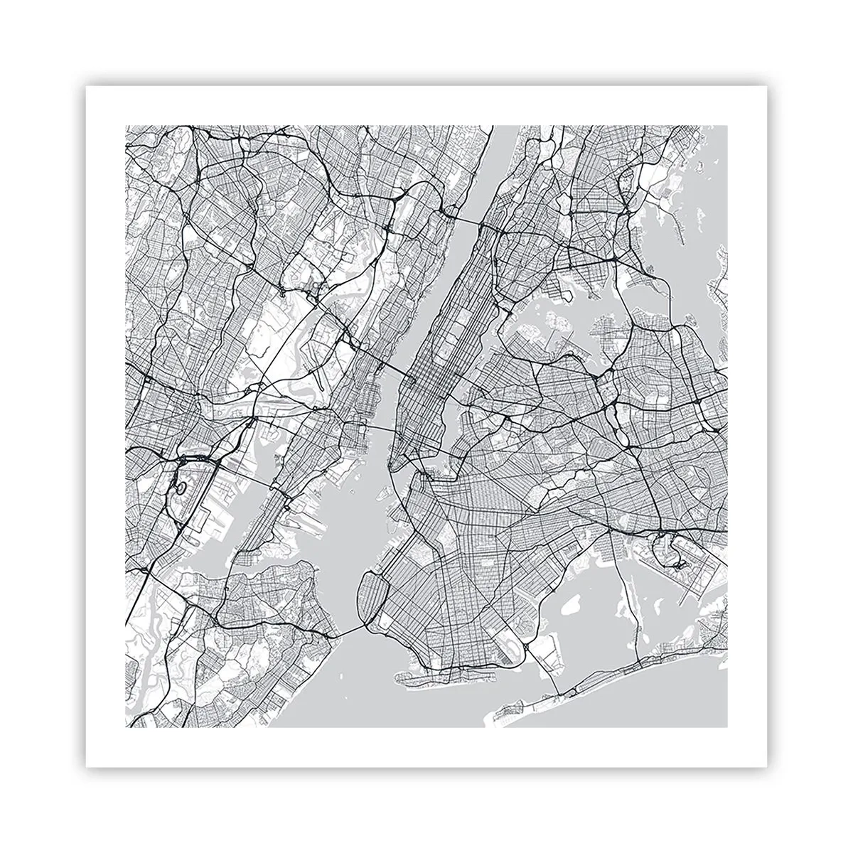 Poster - Anatomia della metropoli - 60x60 cm