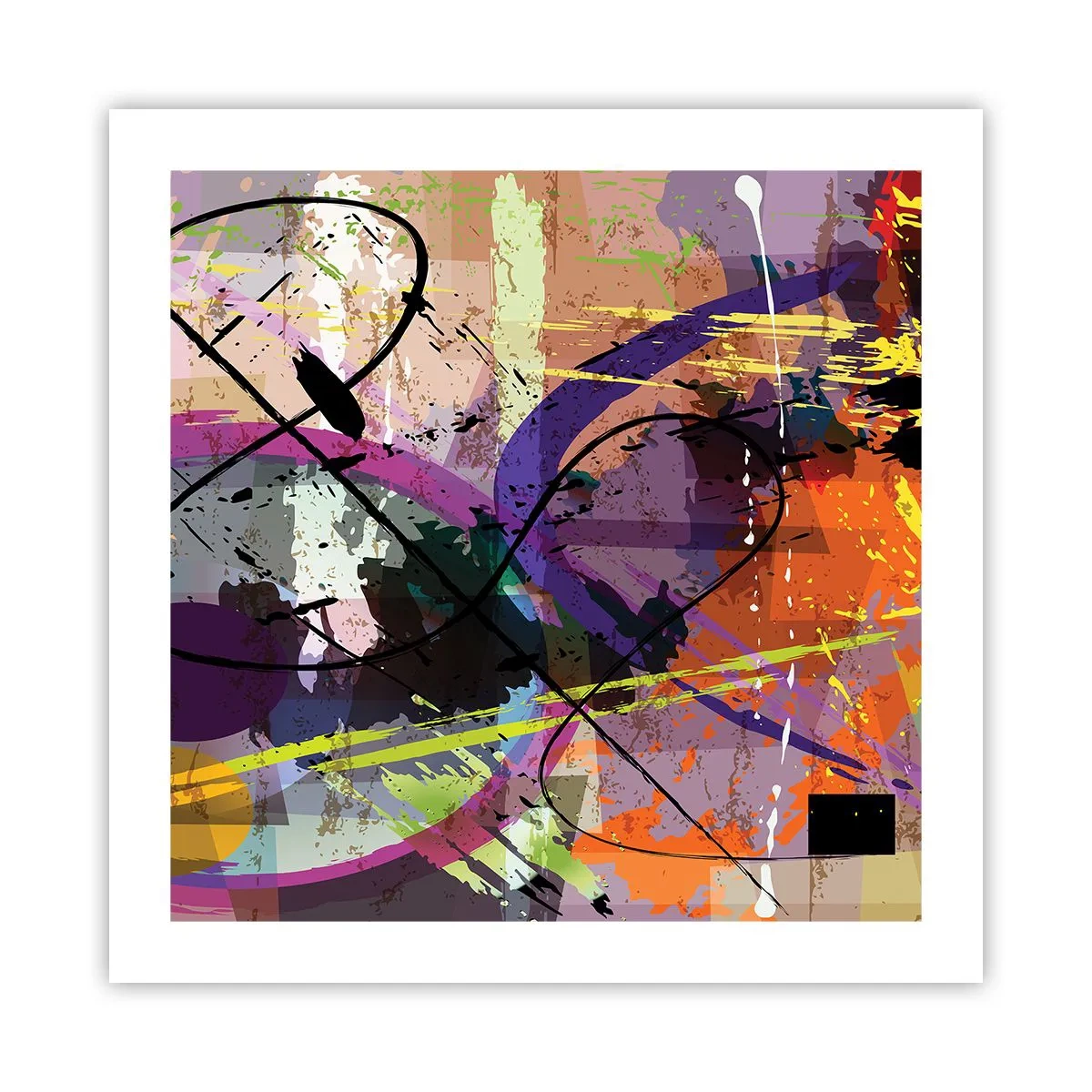 Poster - Per la via diritta o tortuosa - 50x50 cm