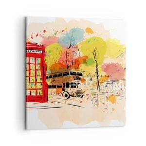 Quadro su tela - Stampe su Tela - La città della varietà - 50x50 cm